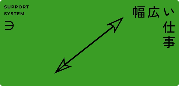 幅広い仕事